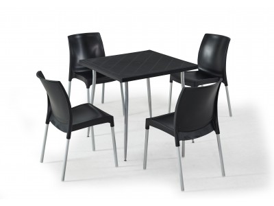 Градински комплект CASTEL set 4 (черно)